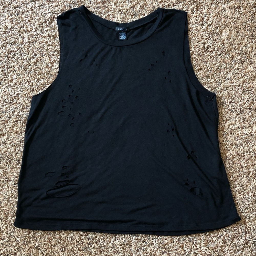 Rue 21 Distressed Muscle Tank
